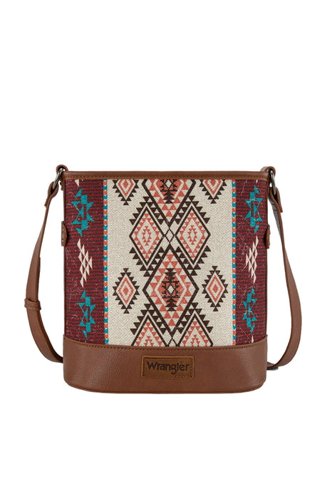 Wrangler Women's Lia Aztec Crossbody Bag - Brown