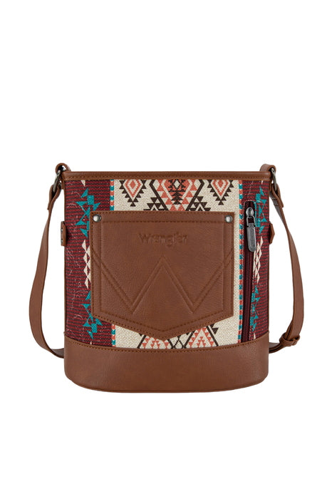 Wrangler Women's Lia Aztec Crossbody Bag - Brown