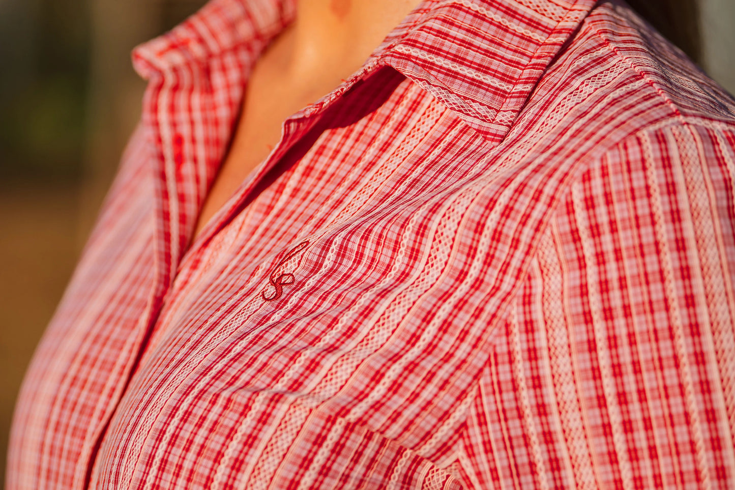 Lime & Soda Ivy Pink & Red Check