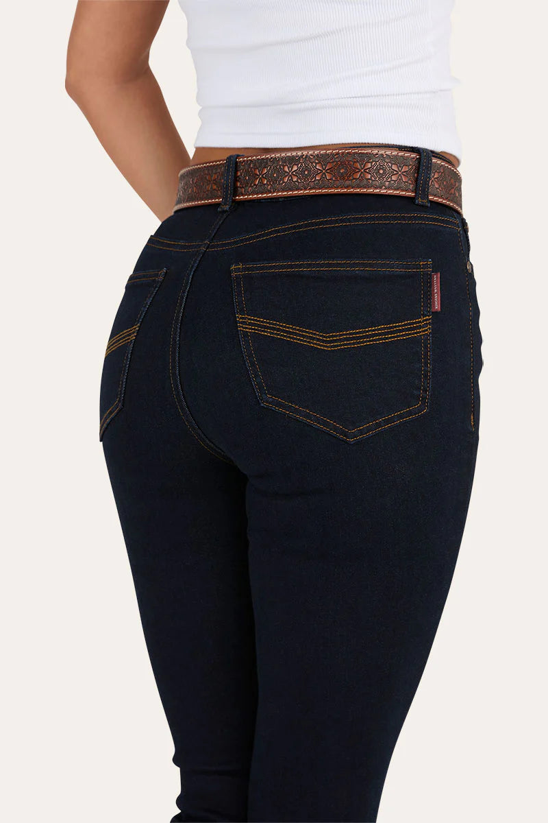 Ringers Western Penny Womens High Rise Bootleg Jean - Dark Blue