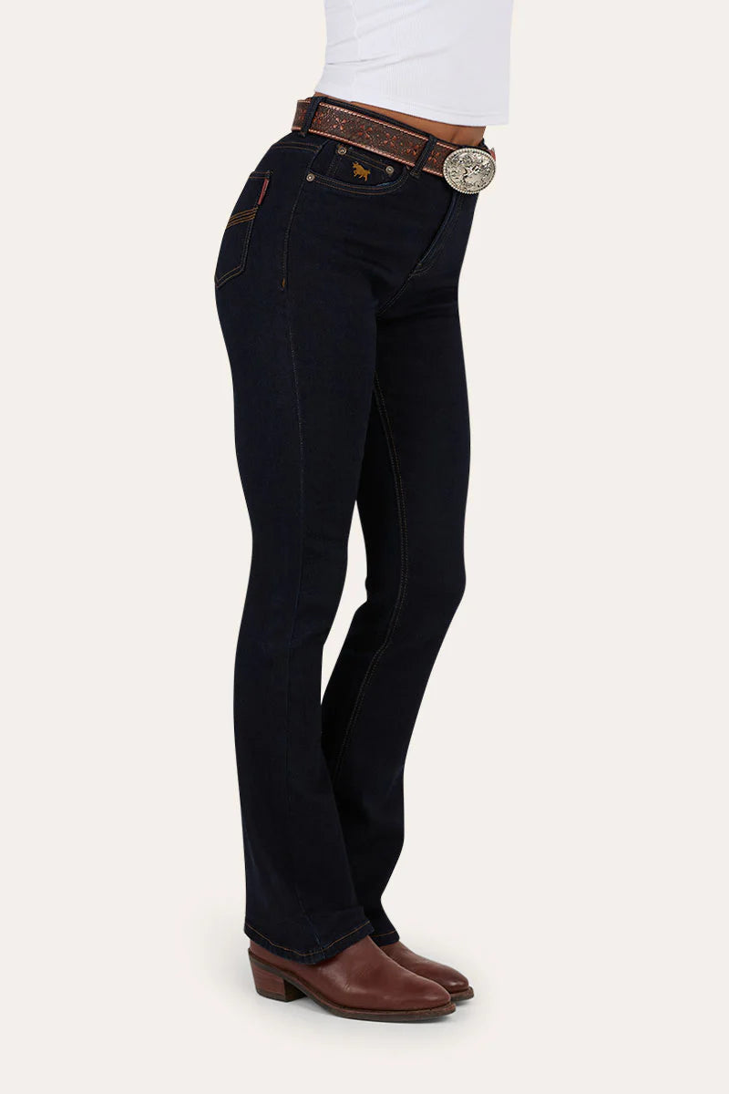Ringers Western Penny Womens High Rise Bootleg Jean - Dark Blue