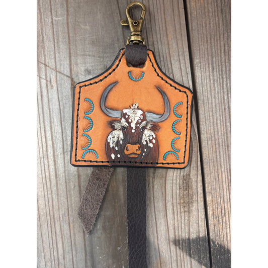 Riverstone Leather Creations Handcrafted Large Cattle Tag