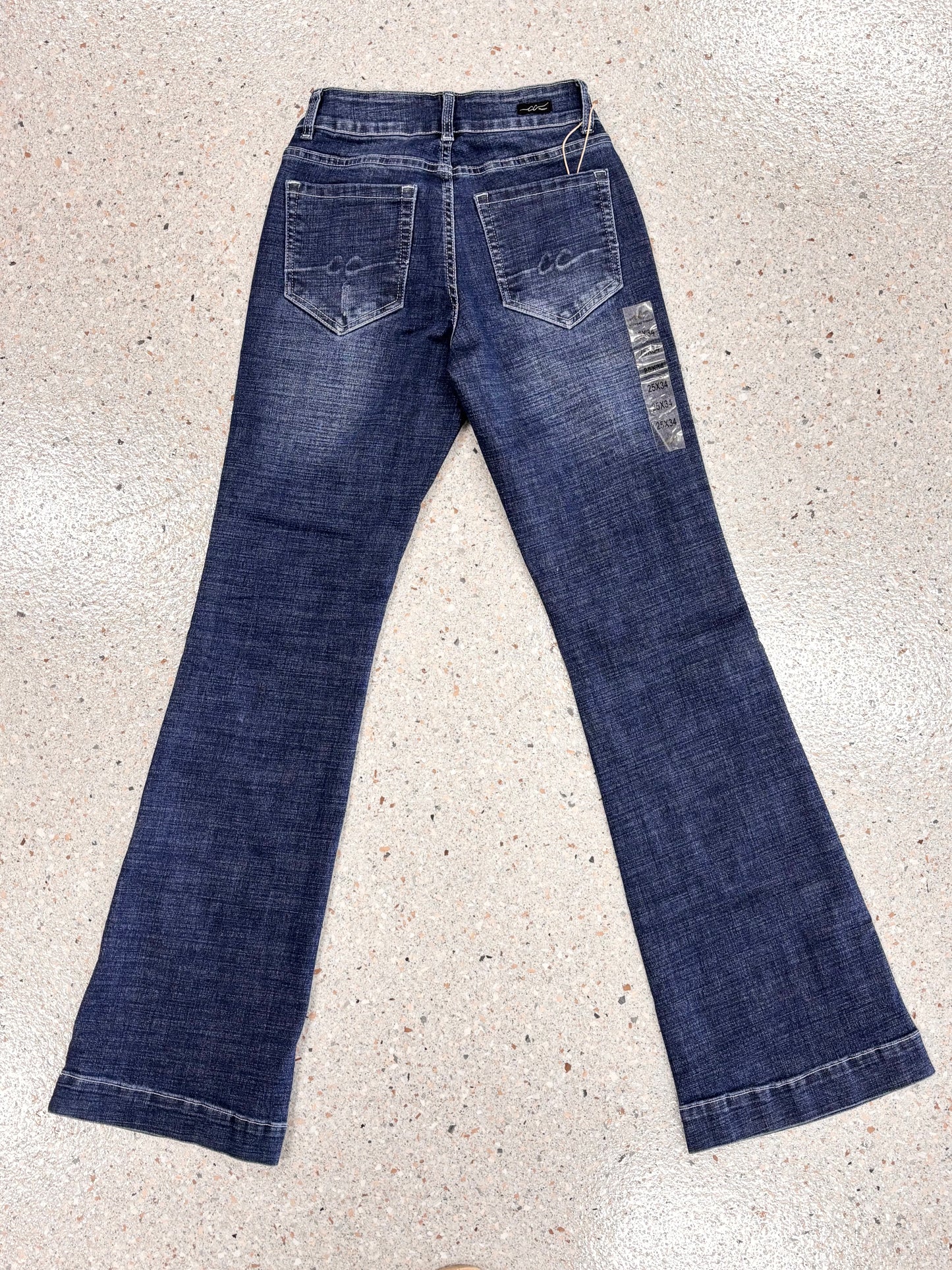 CC Wide Leg Trouser Jean Dark Wash