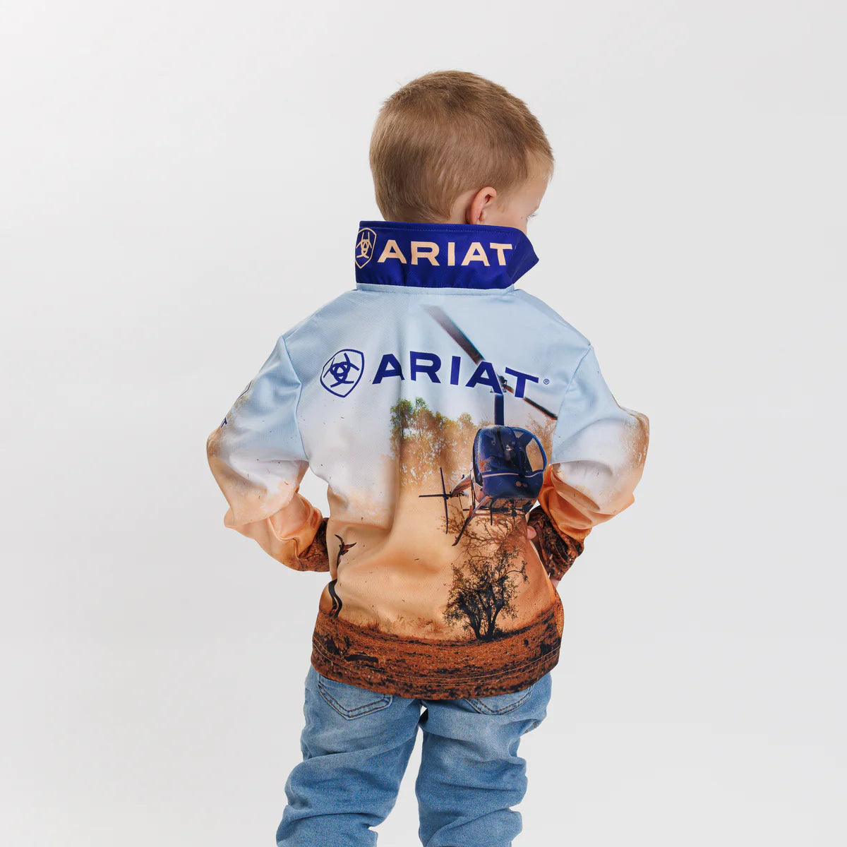 Ariat Kids Unisex Fishing Shirt Helimuster