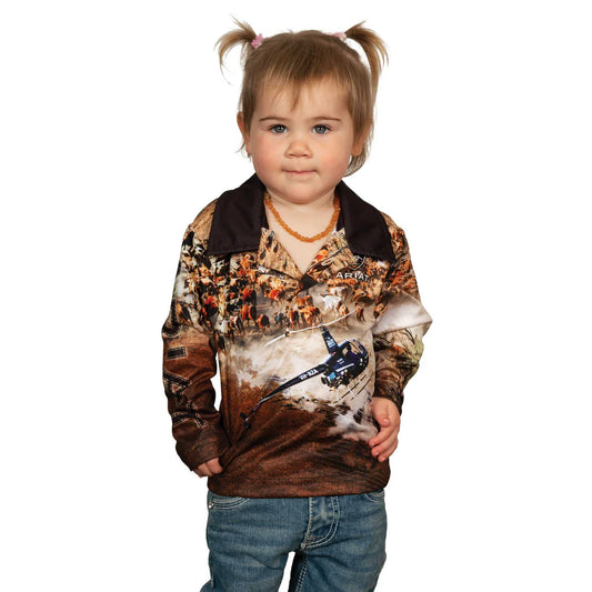 Ariat Kids Fishing Shirt Helimustering