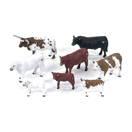 Big Country Toys 8 Piece Cattle Set