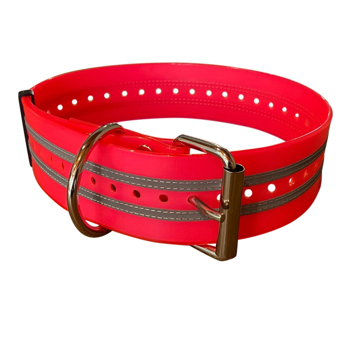 Optic Hunting 50mm wide reflective pink heavy duty hunting dog yard collar