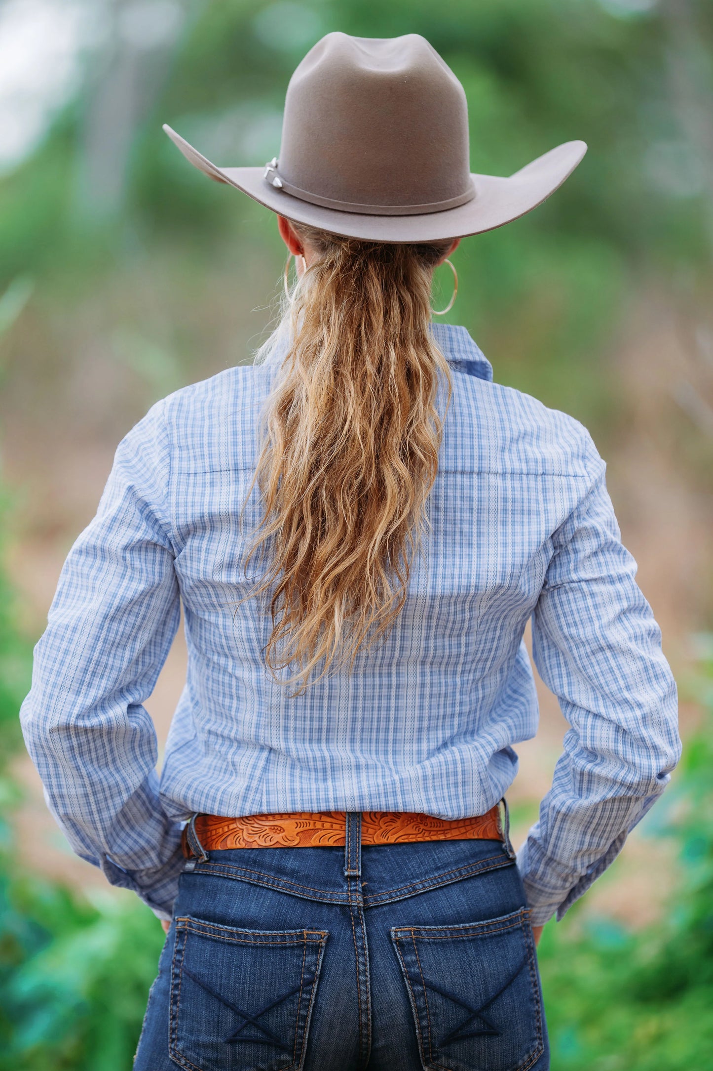 Lime & Soda Ivy Light Blue & White Check