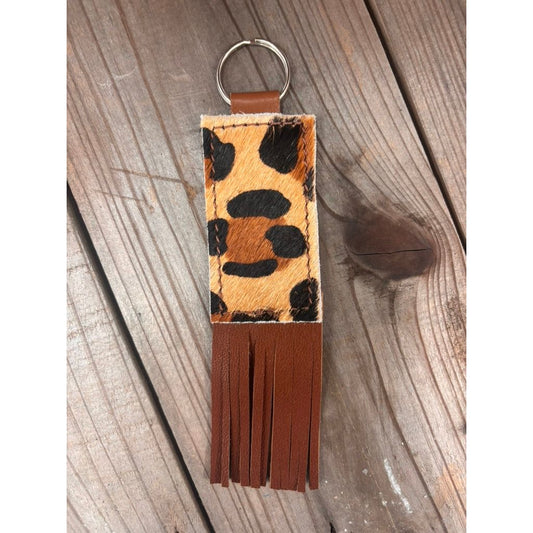 Riverstone Leather Creations Handcrafted Small Keychain