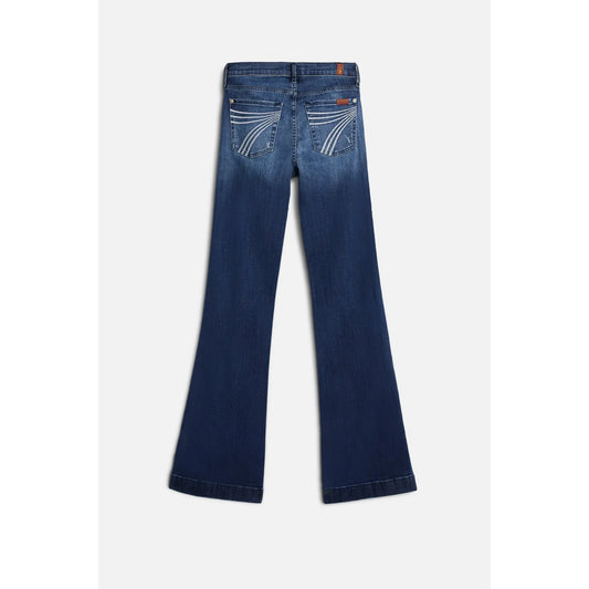 7 For All Mankind Women's Dojo Slim Illusion Jeans 34" – Lake Blue