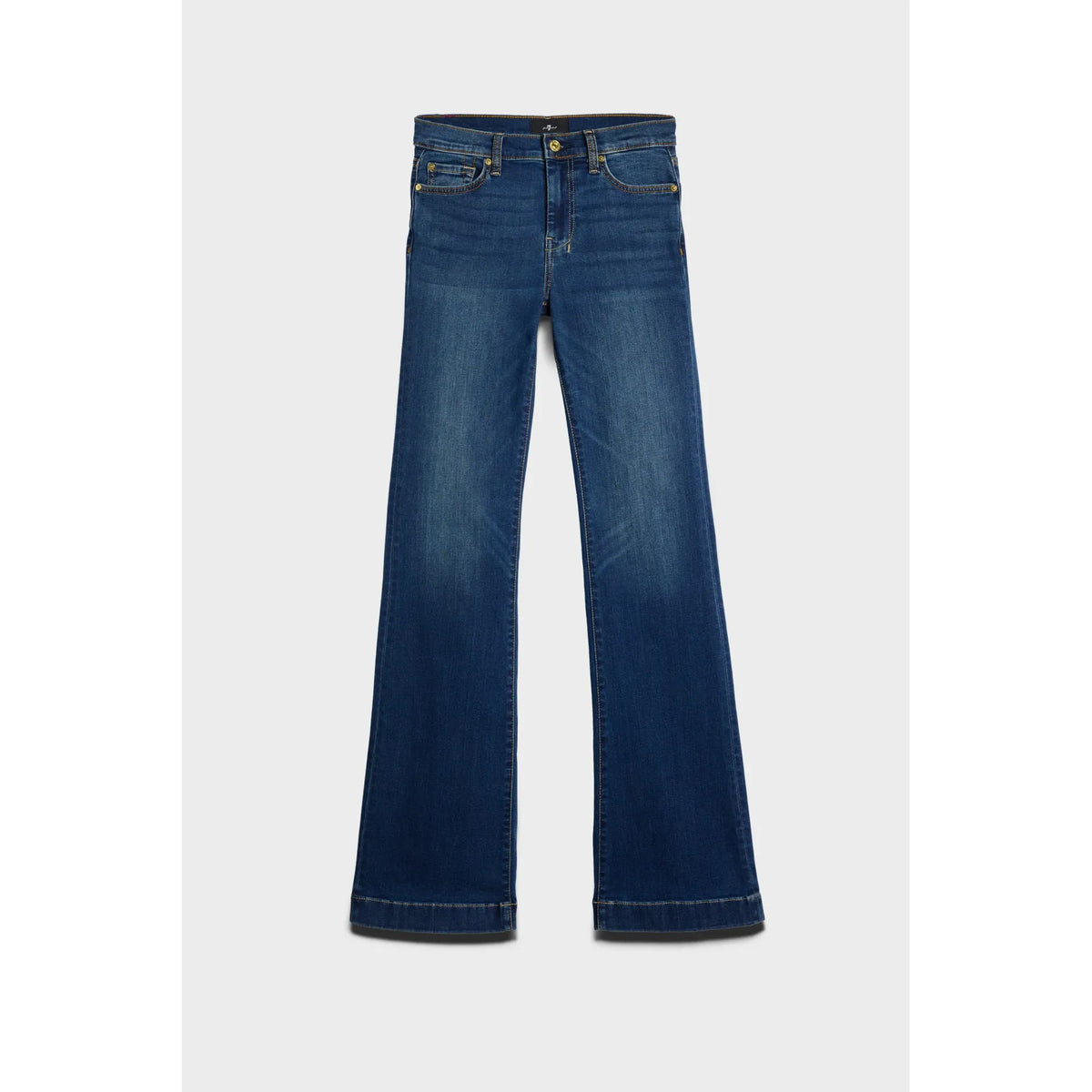 7 For All Mankind Women's Dojo Tailorless Flare Jeans – Medium Melrose – 32" Leg
