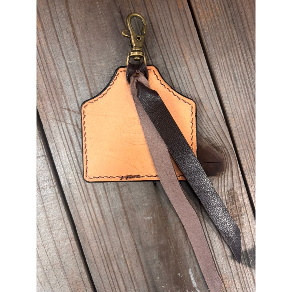 Riverstone Leather Creations Handcrafted Large Cattle Tag