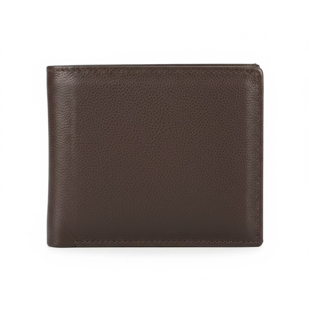 Men's Leather Wallet Dark Brown
