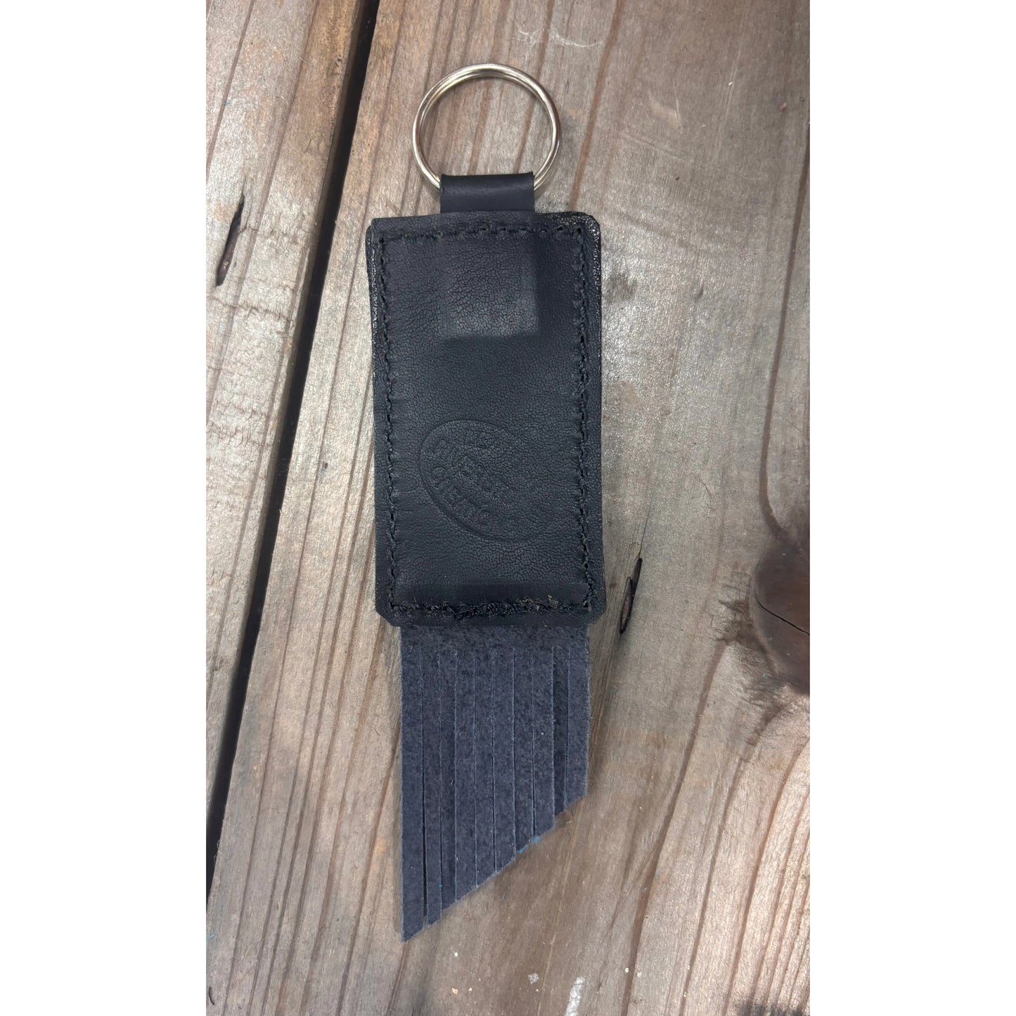 Riverstone Leather Creations Handcrafted Small Keychain