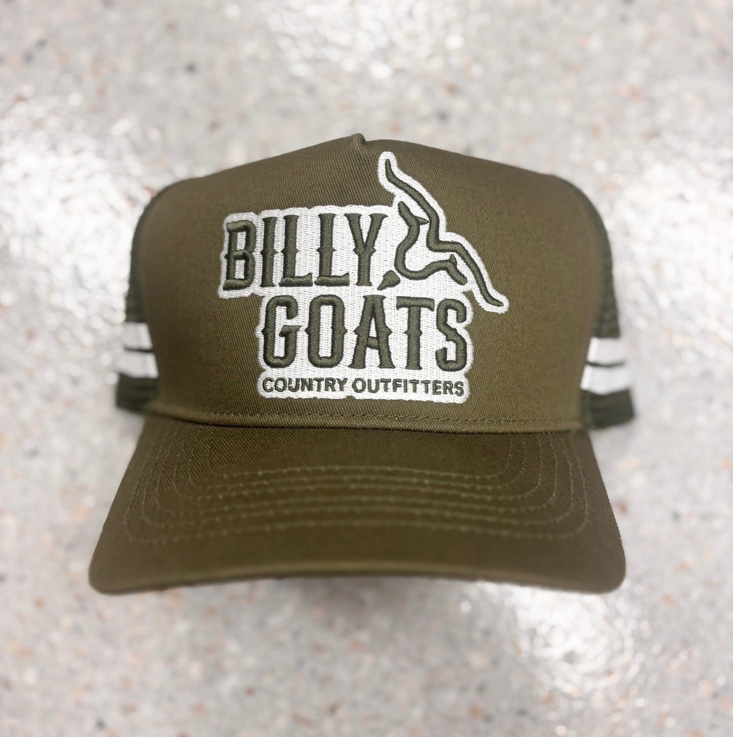 BG High Profile Trucker Cap Green/White