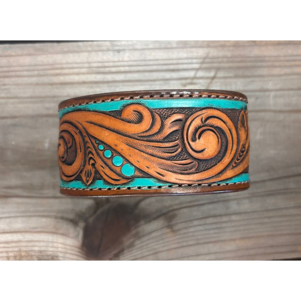 Riverstone Leather Creations Handcrafted Cuff