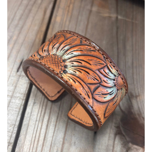 Riverstone Leather Creations Handcrafted Cuff