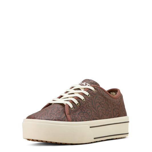 Ariat Women’s Skylar Casual Western Shoes - Brown Floral Emboss