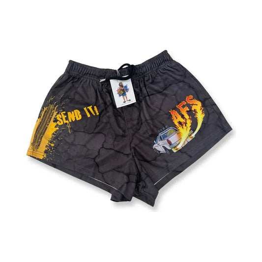 Aussie Footy Shorts Key Bangin with Pockets