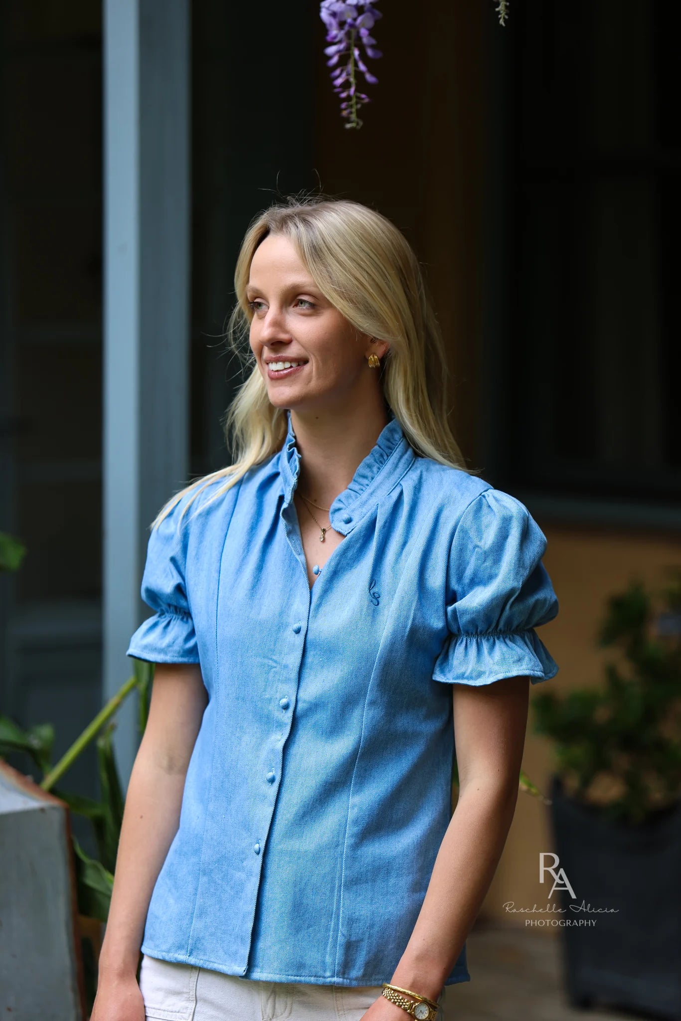 Lime & Soda Tilly Blouse Denim