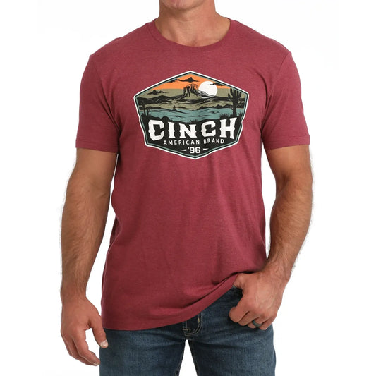 Cinch Men's Graphic Logo T-Shirt – Burgundy