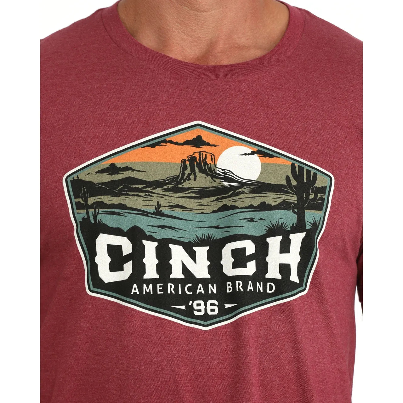 Cinch Men's Graphic Logo T-Shirt – Burgundy