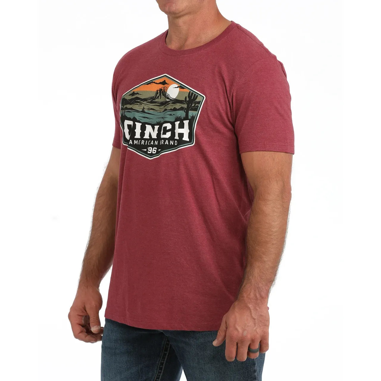 Cinch Men's Graphic Logo T-Shirt – Burgundy