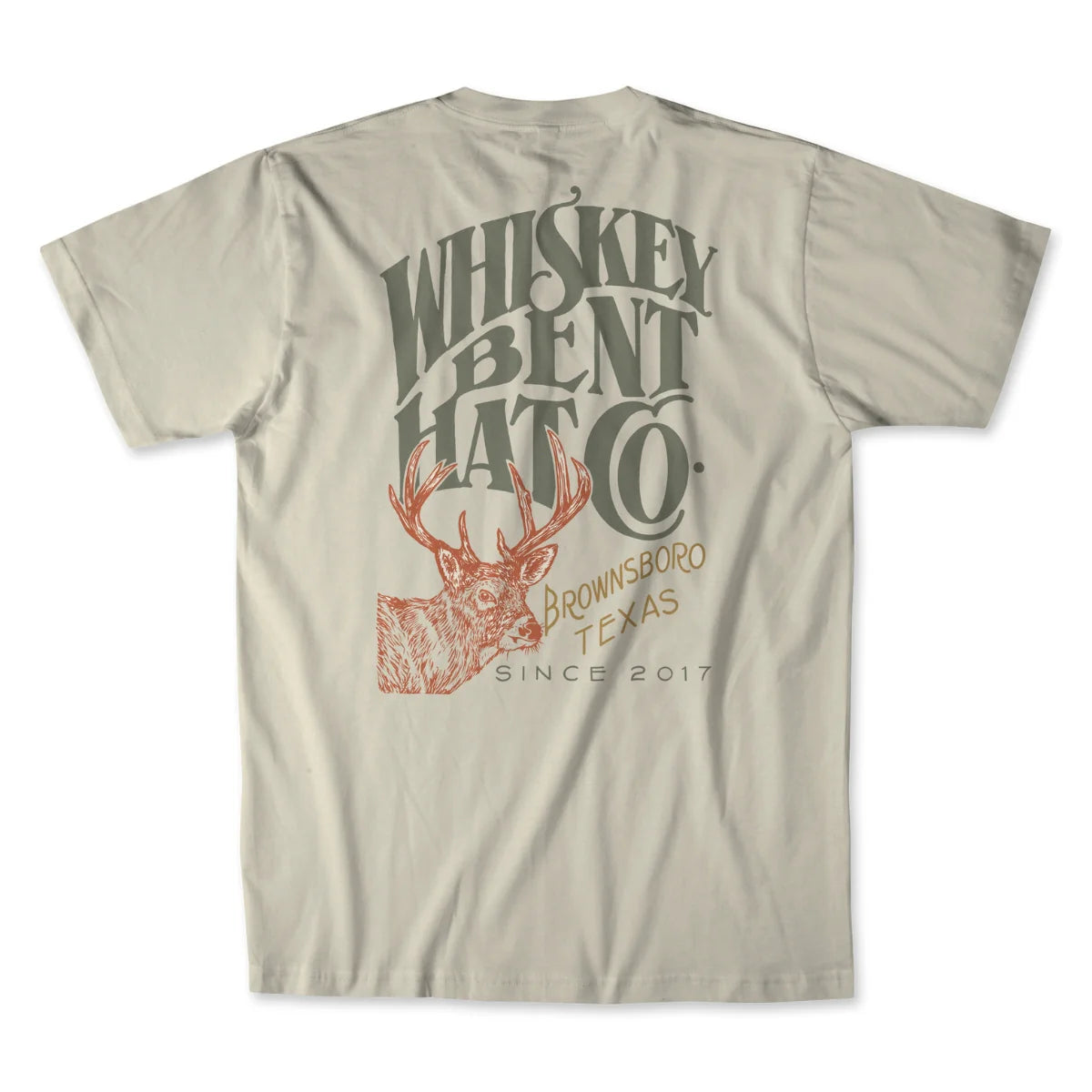 Whiskey Bent Hat Co  - Buck Natural Tee