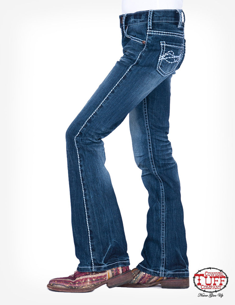 Girls Cowgirl Tuff Jeans - Edgy