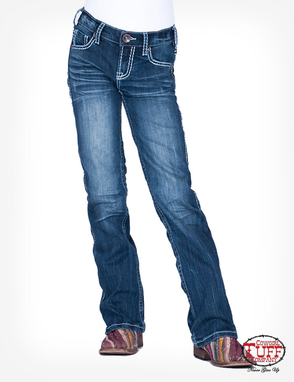 Girls Cowgirl Tuff Jeans - Edgy