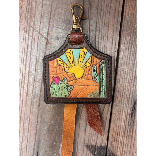 Riverstone Leather Creations Handcrafted Large Cattle Tag