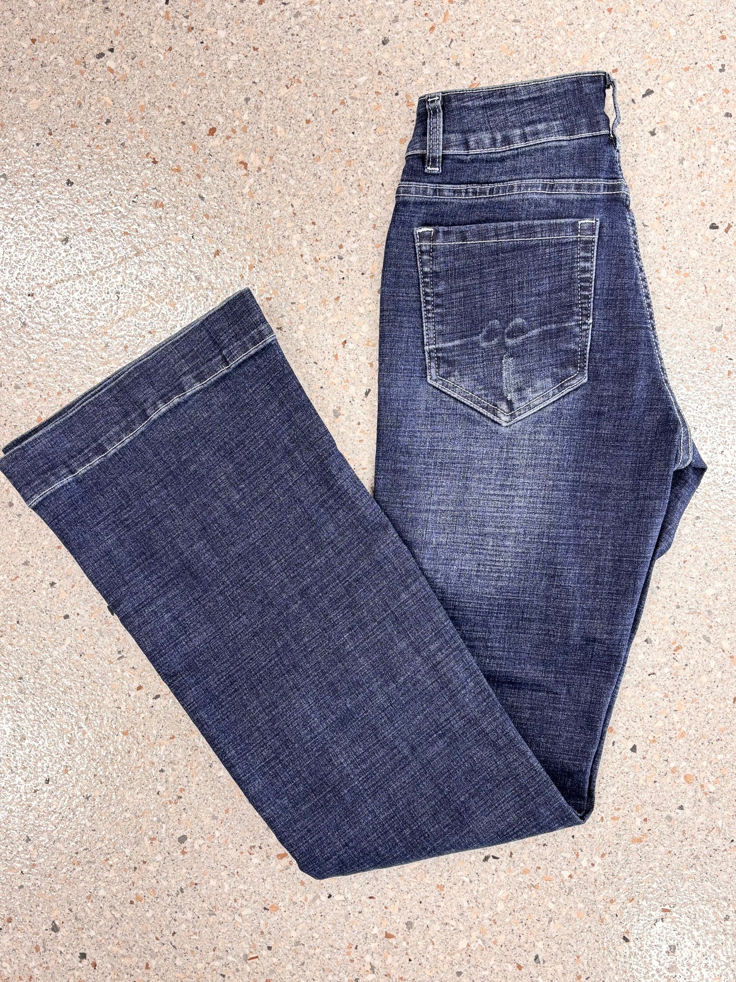 CC Wide Leg Trouser Jean Dark Wash