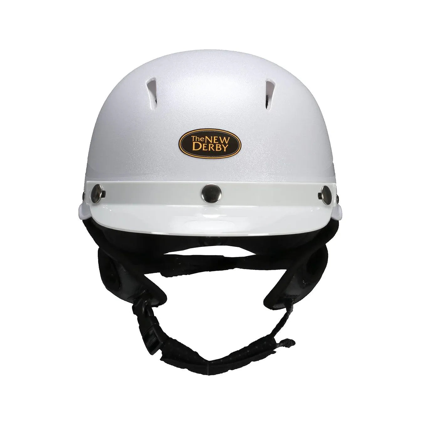 New Derby Safety Riding Helmet - Classic White