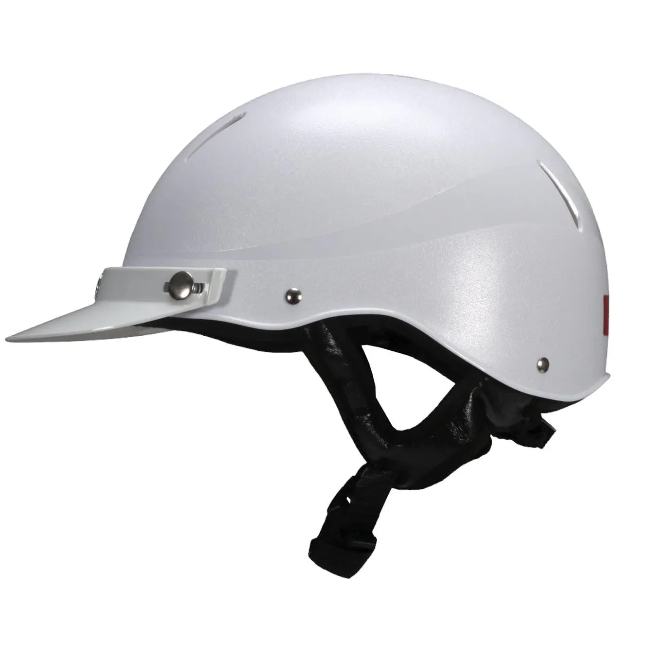 New Derby Safety Riding Helmet - Classic White