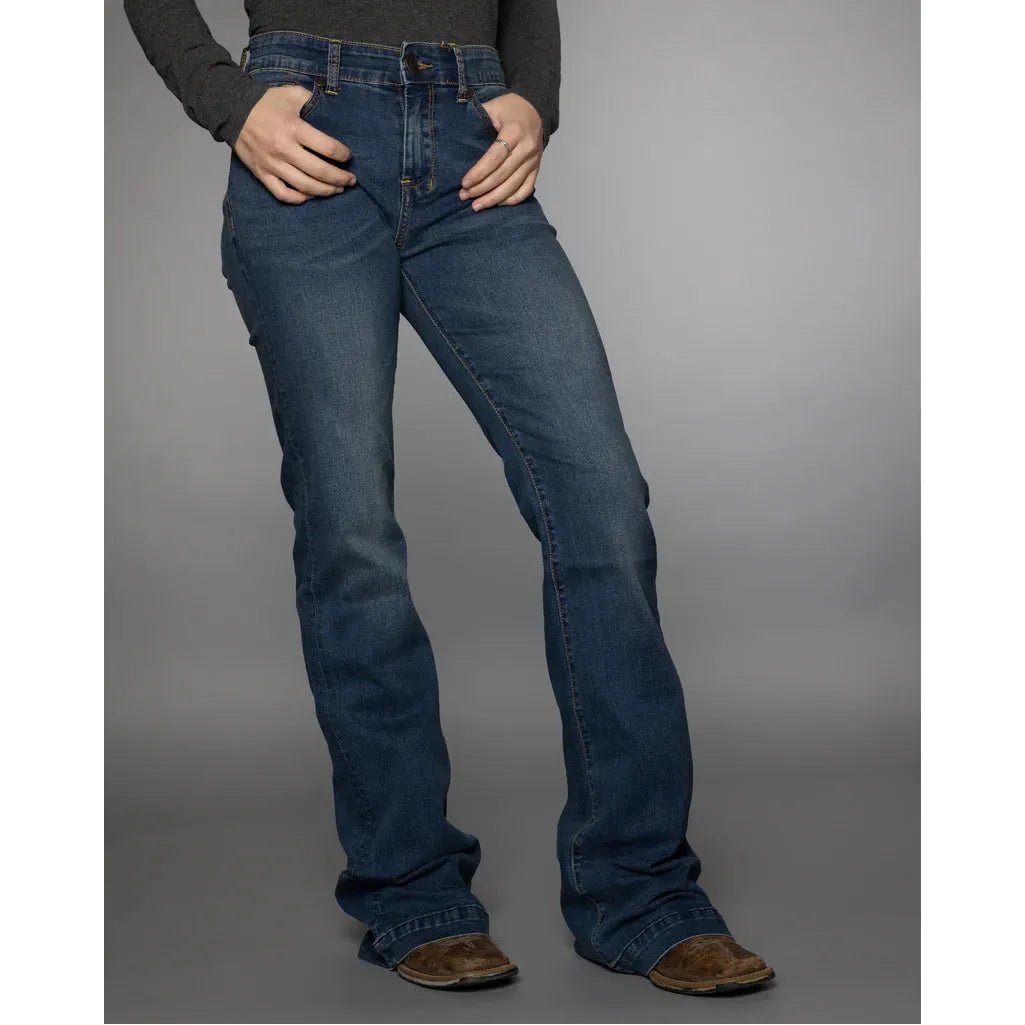 CC Western Women's Signature Trouser Jeans – Dark Wash - Billy Goats Country Outfitters
