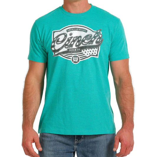 Cinch Men's American Tee Turquoise