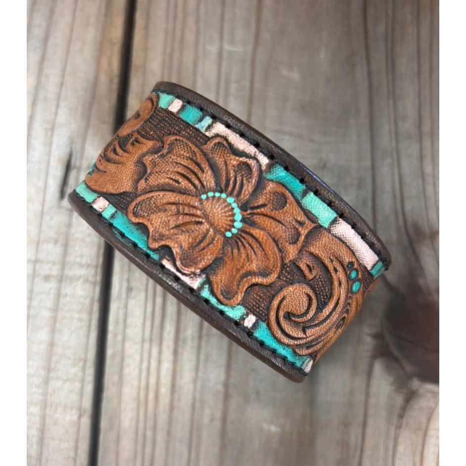 Riverstone Leather Creations Handcrafted Cuff