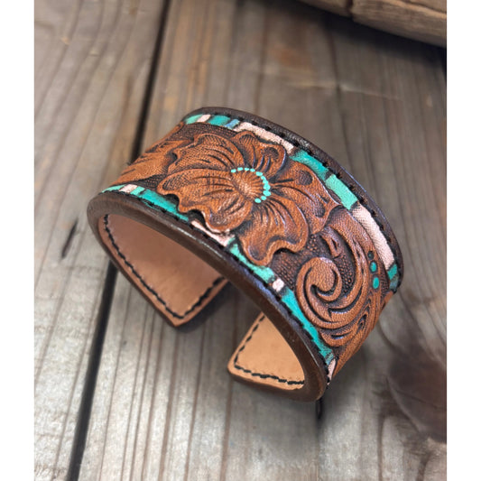 Riverstone Leather Creations Handcrafted Cuff