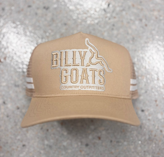 BG High Profile Trucker Cap Cream/ White