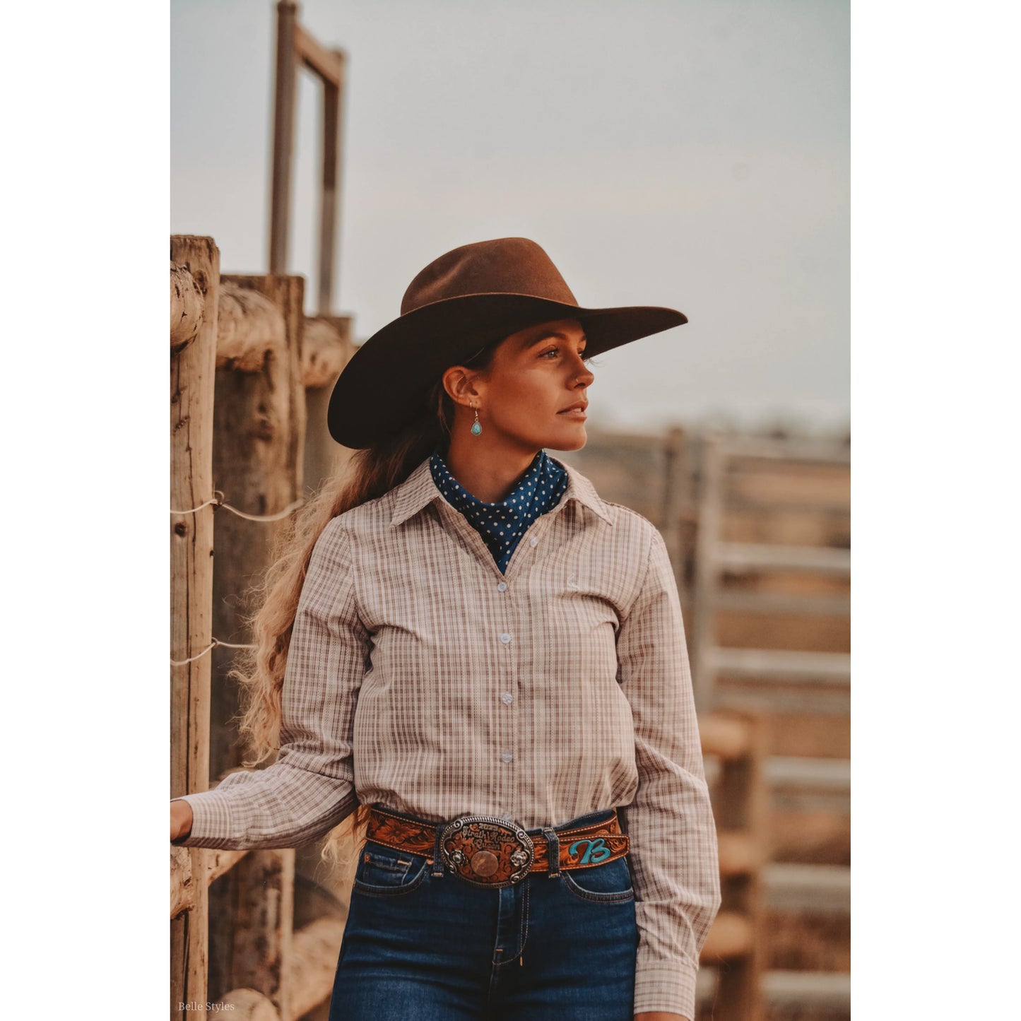 Lime & Soda Ivy Check Shirt – Light Brown & White Cotton Campdrat Shirt