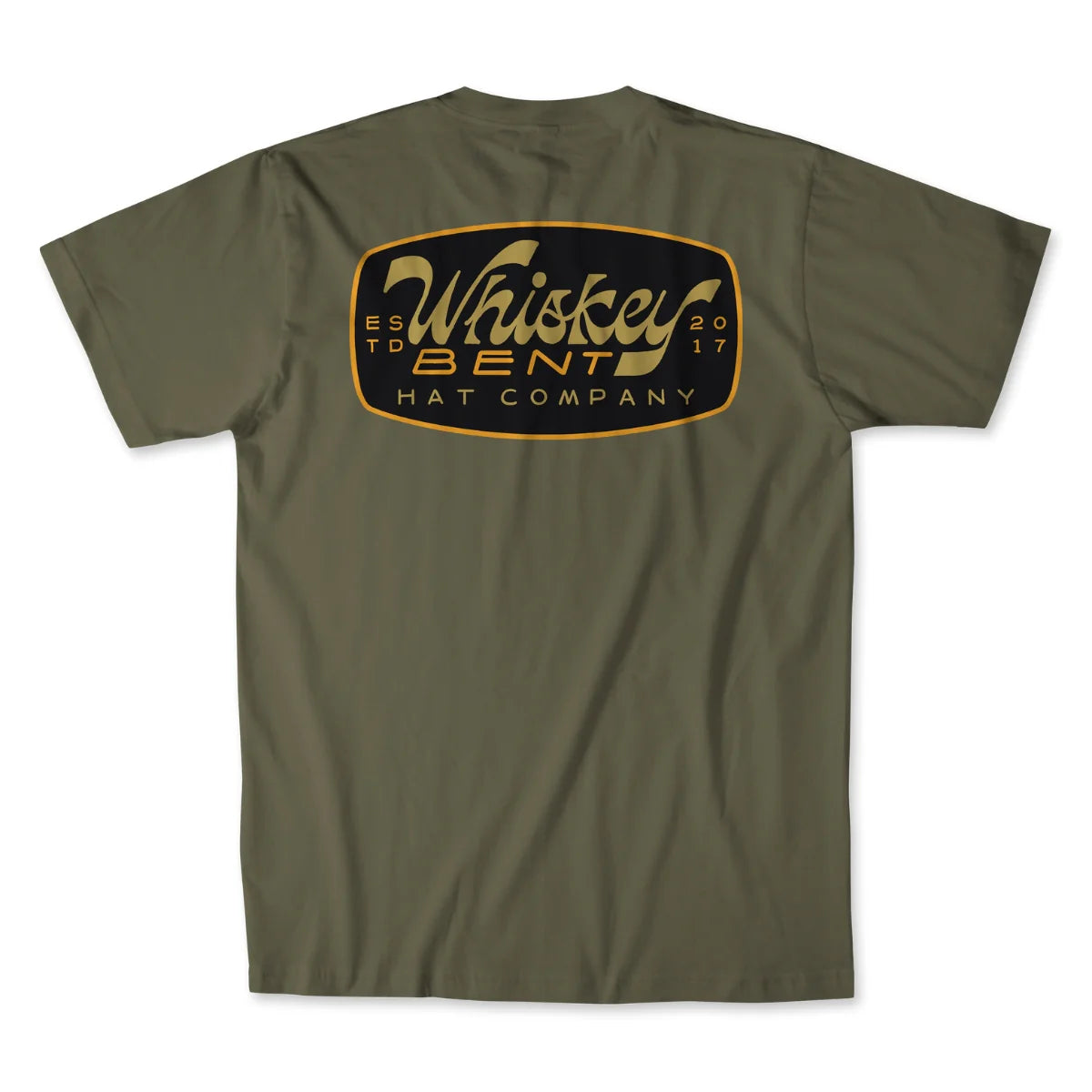 Whiskey Bent Hat Co  - Damon Olive Tee