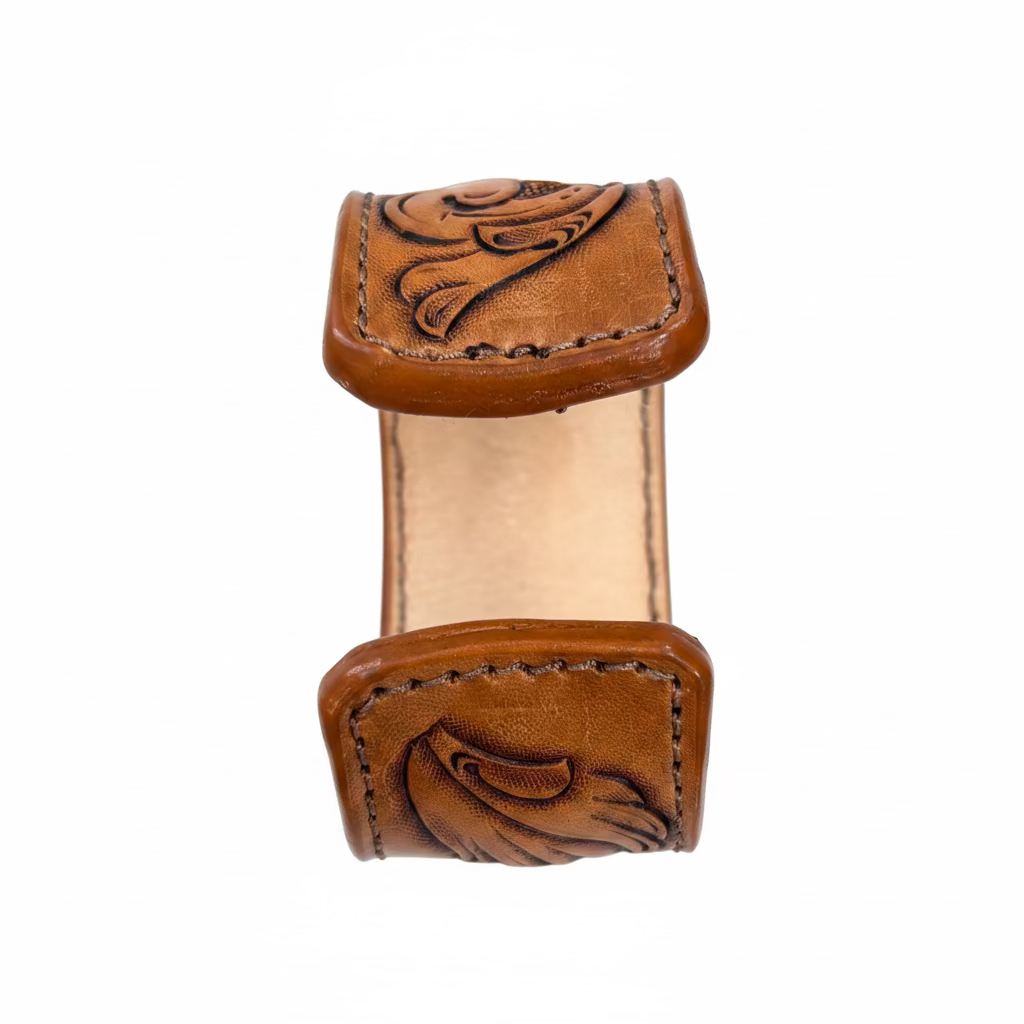 Riverstone Leather Creations Handcrafted Cuff