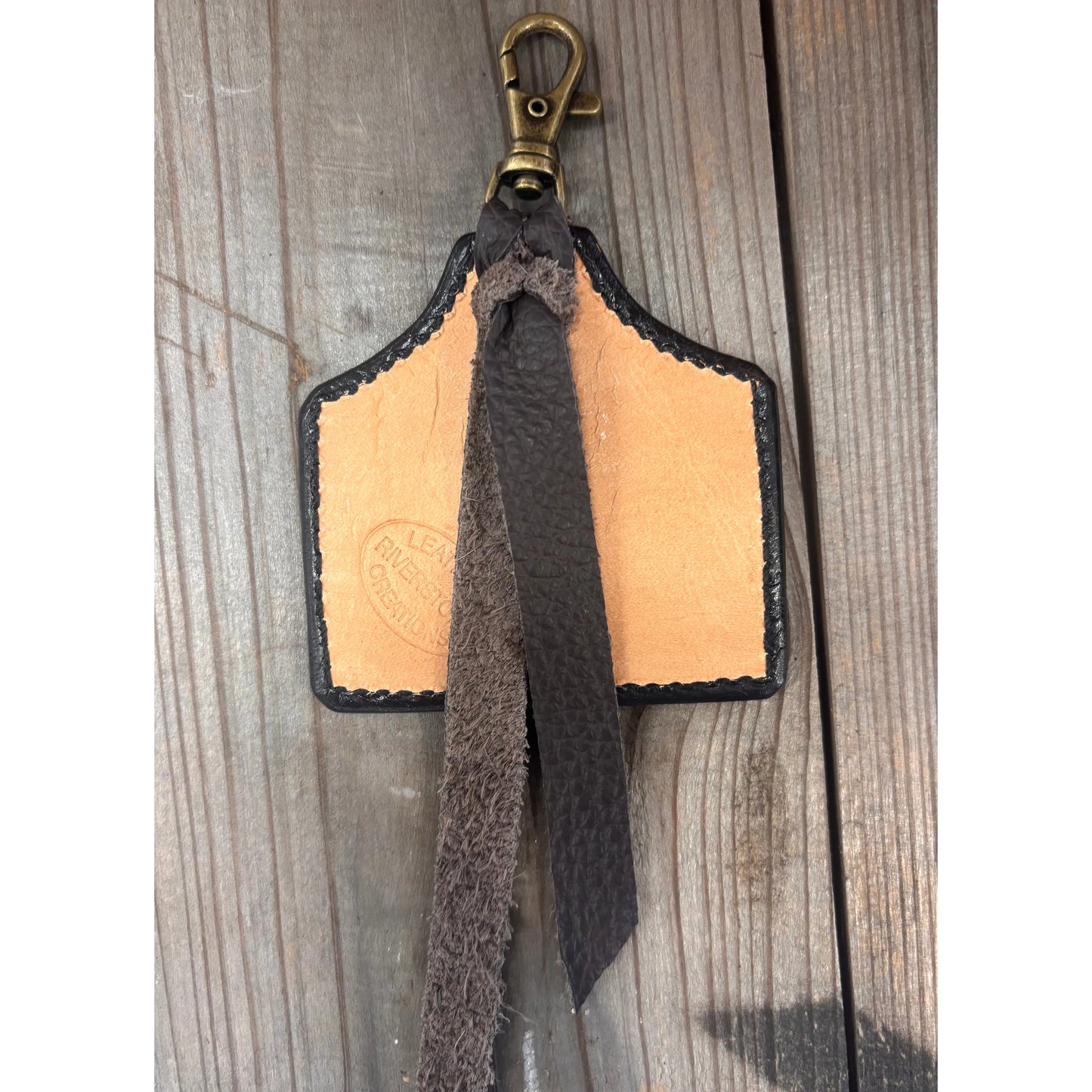 Riverstone Leather Creations Handcrafted Large Cattle Tag