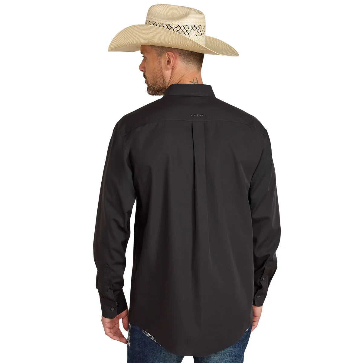 Ariat Men's Wrinkle Free Solid Shirt - Black