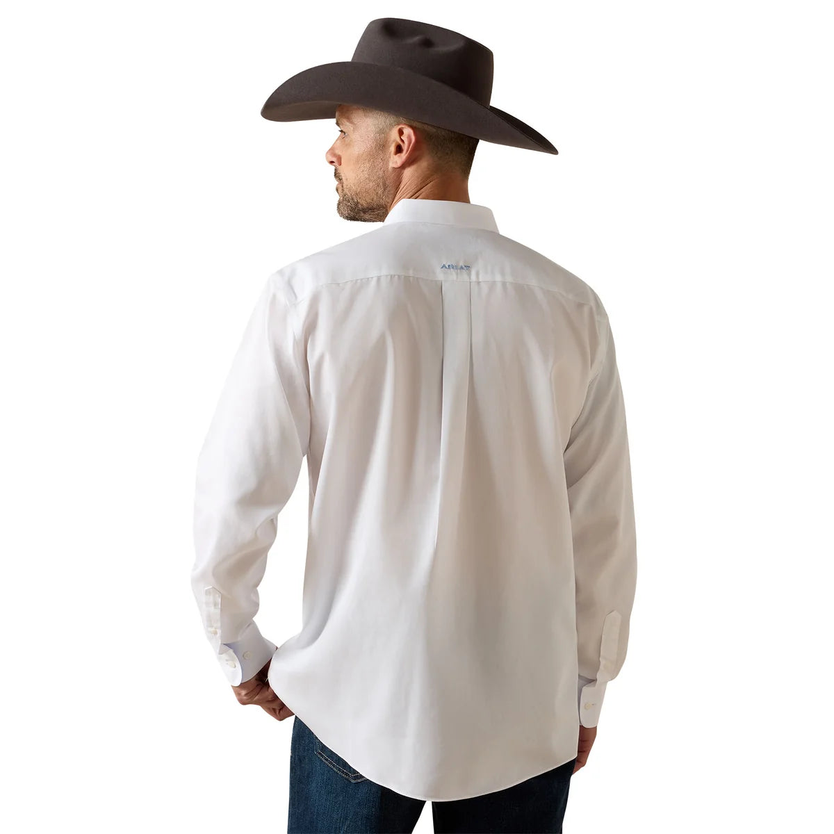 Ariat Men's Wrinkle Free Solid Shirt - White