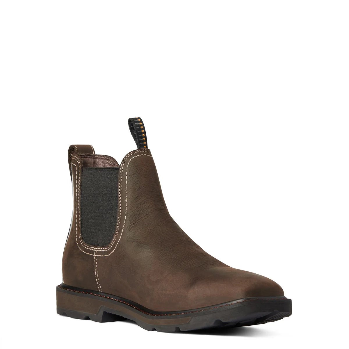 Ariat Men’s Groundbreaker Chelsea H2O Wide Square Toe Work Boot – Dark Brown - Billy Goats Country Outfitters