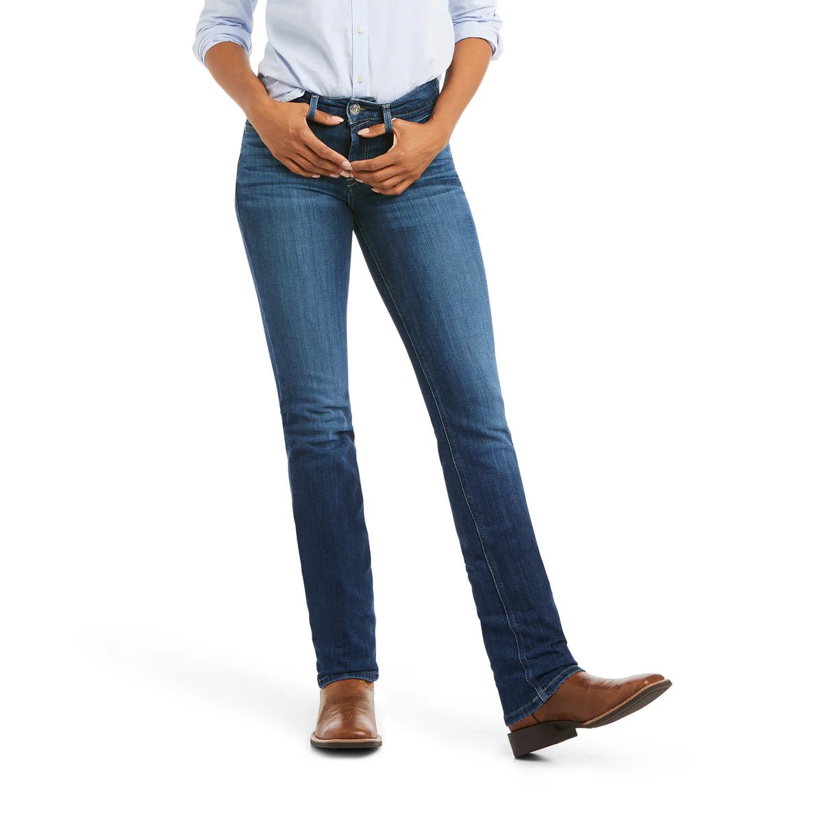 Ariat Women’s R.E.A.L. Perfect Rise Abby Straight Leg Jeans – McKenzie - Billy Goats Country Outfitters