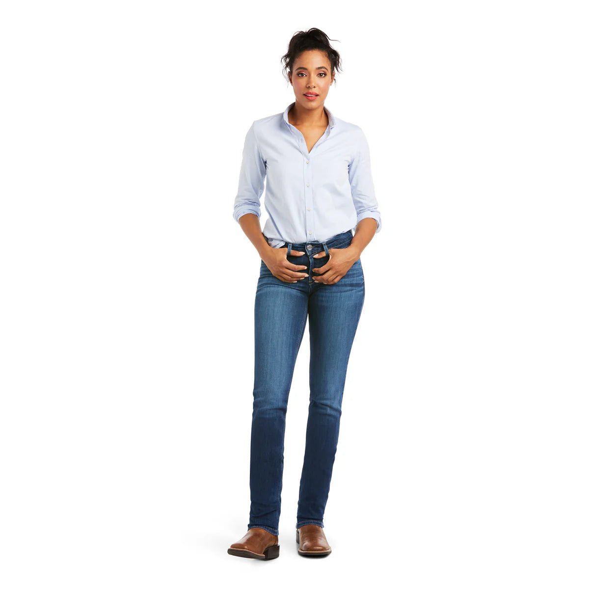 Ariat Women’s R.E.A.L. Perfect Rise Abby Straight Leg Jeans – McKenzie - Billy Goats Country Outfitters