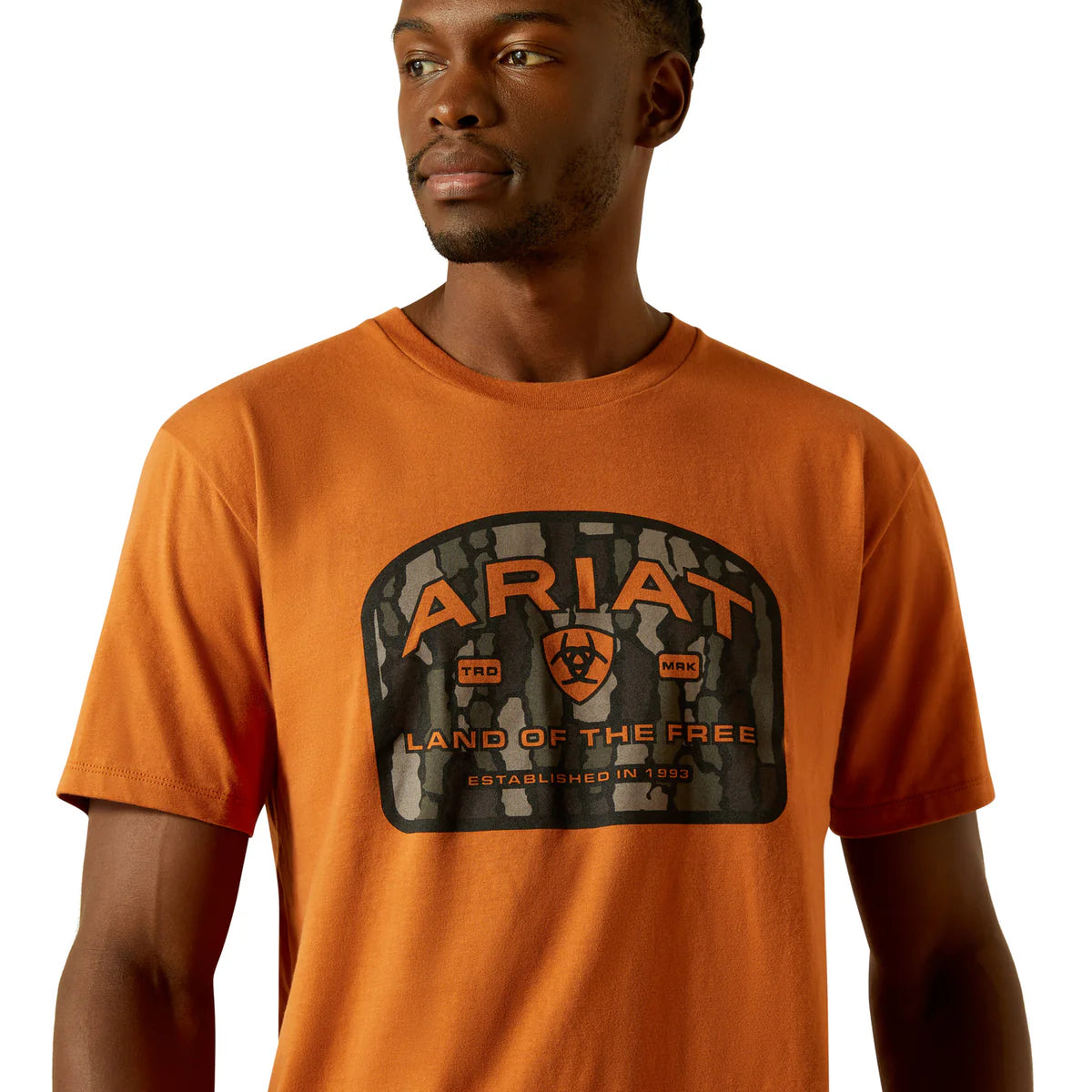 Ariat Men's Underlands Camo Badge Tee Adobe