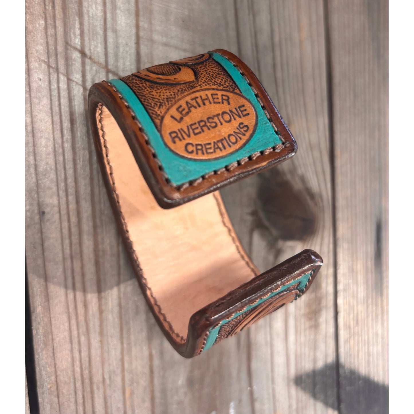 Riverstone Leather Creations Handcrafted Cuff